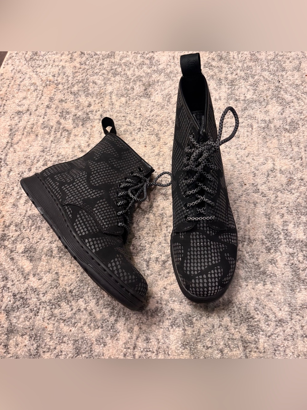 Doc Dr Martens SoftWair Newton Black Reflective Boots